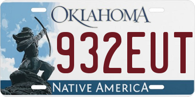 OK license plate 932EUT