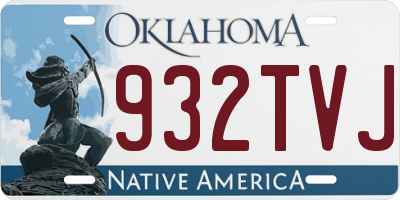 OK license plate 932TVJ