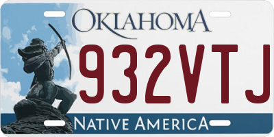 OK license plate 932VTJ