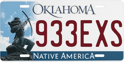 OK license plate 933EXS