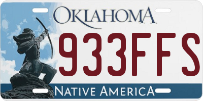 OK license plate 933FFS