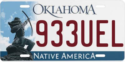 OK license plate 933UEL