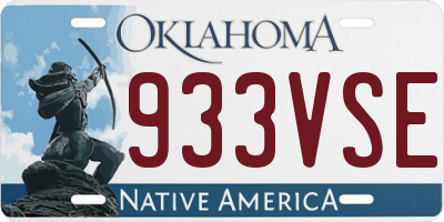 OK license plate 933VSE