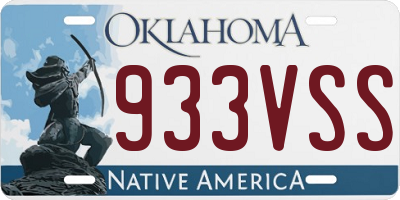 OK license plate 933VSS