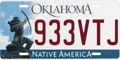 OK license plate 933VTJ