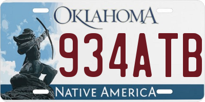 OK license plate 934ATB