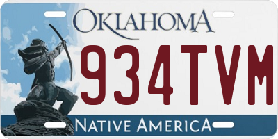 OK license plate 934TVM