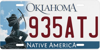 OK license plate 935ATJ