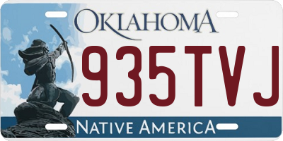 OK license plate 935TVJ