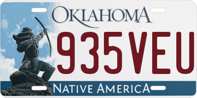 OK license plate 935VEU