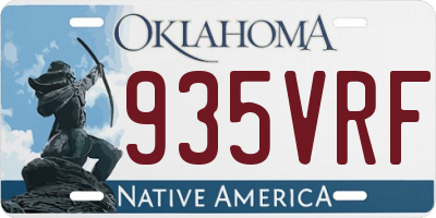 OK license plate 935VRF