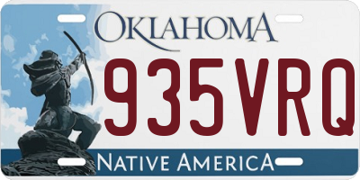 OK license plate 935VRQ