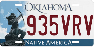 OK license plate 935VRV