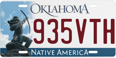OK license plate 935VTH