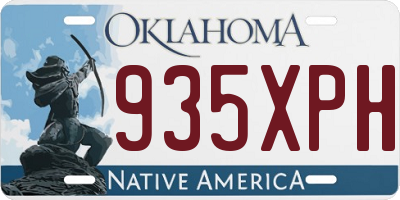 OK license plate 935XPH
