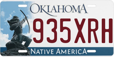 OK license plate 935XRH