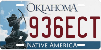 OK license plate 936ECT