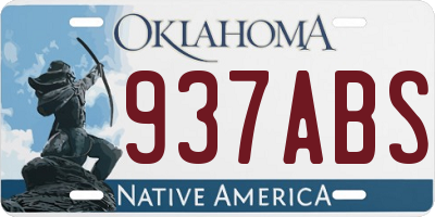 OK license plate 937ABS