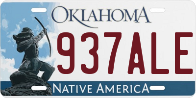 OK license plate 937ALE