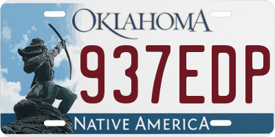 OK license plate 937EDP