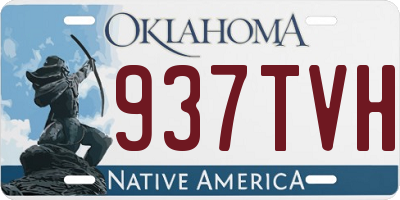 OK license plate 937TVH