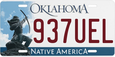 OK license plate 937UEL