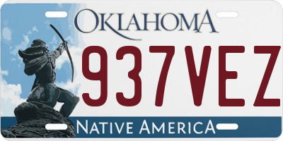OK license plate 937VEZ