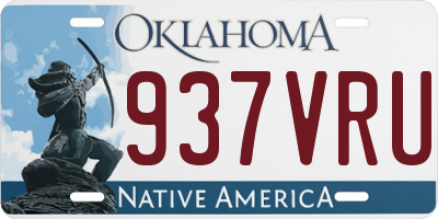 OK license plate 937VRU