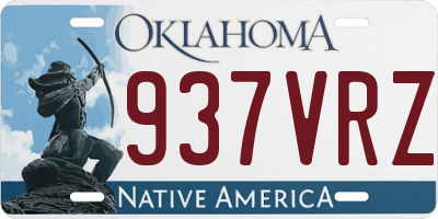 OK license plate 937VRZ