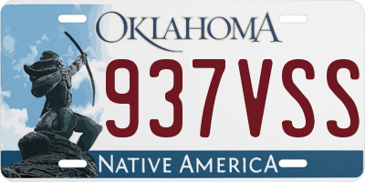 OK license plate 937VSS