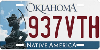 OK license plate 937VTH