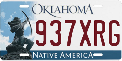 OK license plate 937XRG