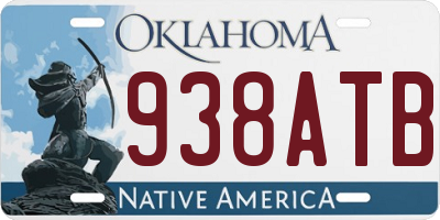 OK license plate 938ATB