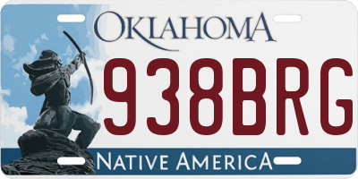 OK license plate 938BRG