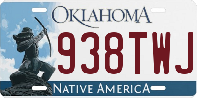 OK license plate 938TWJ
