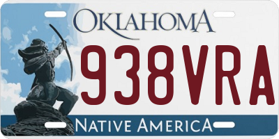 OK license plate 938VRA