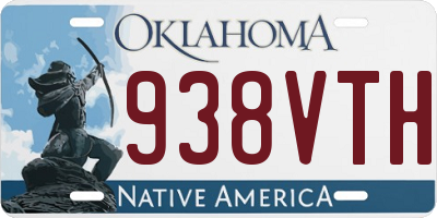 OK license plate 938VTH
