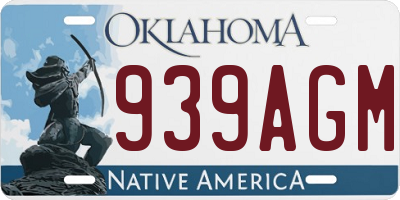 OK license plate 939AGM