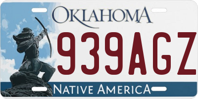 OK license plate 939AGZ