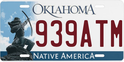 OK license plate 939ATM