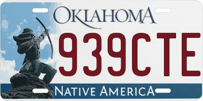 OK license plate 939CTE