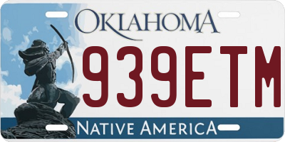 OK license plate 939ETM