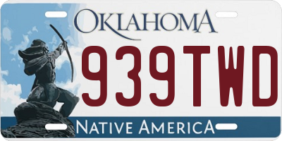 OK license plate 939TWD