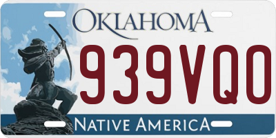 OK license plate 939VQO