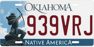 OK license plate 939VRJ