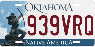 OK license plate 939VRQ