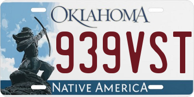 OK license plate 939VST