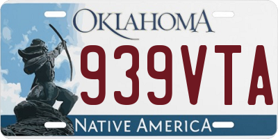 OK license plate 939VTA