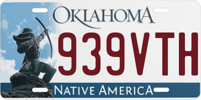 OK license plate 939VTH