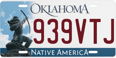 OK license plate 939VTJ